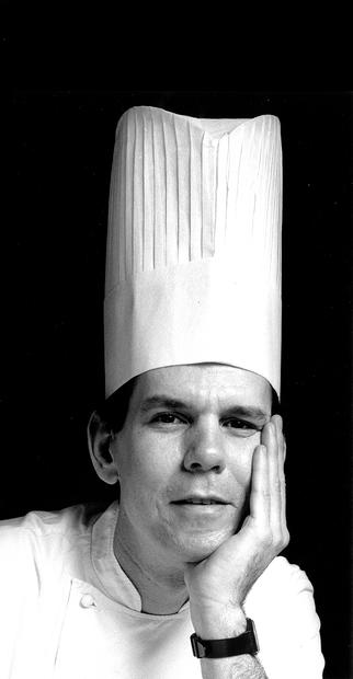 Thomas Keller wearing chef hat